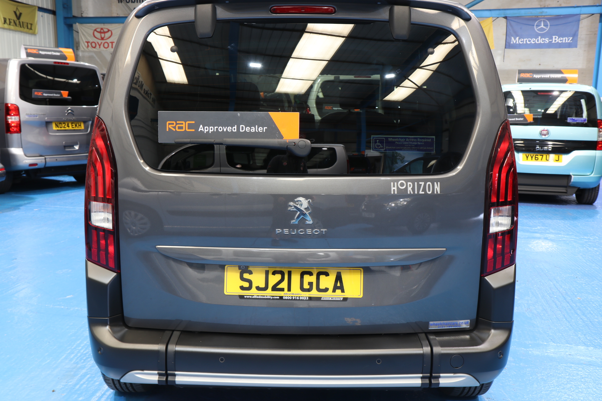 Peugeot Rifter Wheelchair Accessible Vehicle sj21 gca