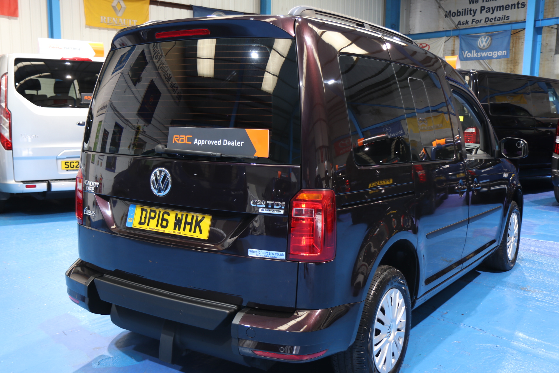 Volkswagen Caddy Wheelchair Driver Transfer Dp16 whk